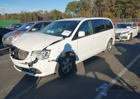 2012 Dodge Grand Caravan Sxt from USA, damaged, VIN 2C4RDGCG9CR165682